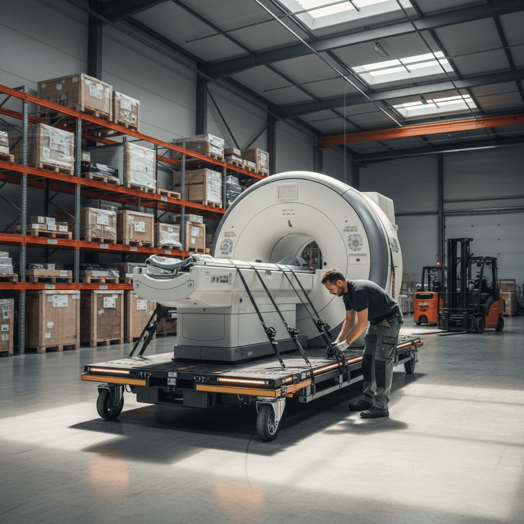 MRI equipment shipping and logistics handling