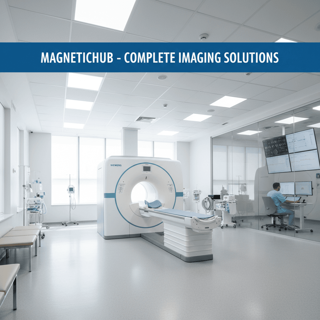 Complete MRI imaging suite with diagnostic equipment